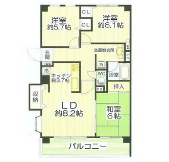 東京都板橋区熊野町 賃貸マンション 3LDK