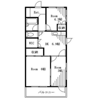 東京都板橋区向原１丁目 賃貸マンション 3DK