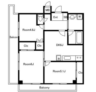 東京都板橋区幸町 賃貸マンション 3DK