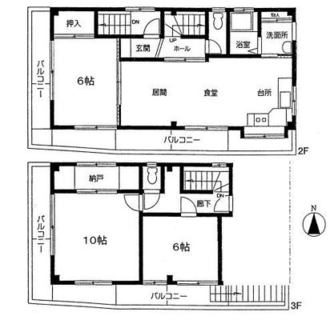 東京都板橋区板橋２丁目 賃貸一戸建て 3SLDK