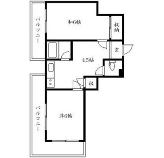 東京都板橋区大山町 賃貸マンション 2K