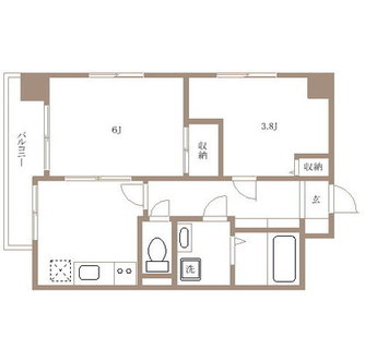 東京都板橋区板橋２丁目 賃貸マンション 2K