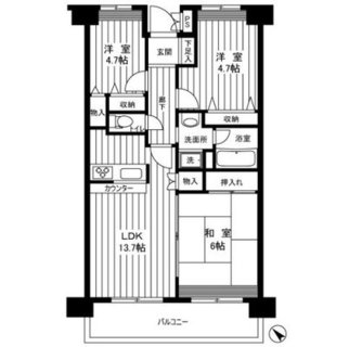 東京都板橋区桜川２丁目 賃貸マンション 3LDK